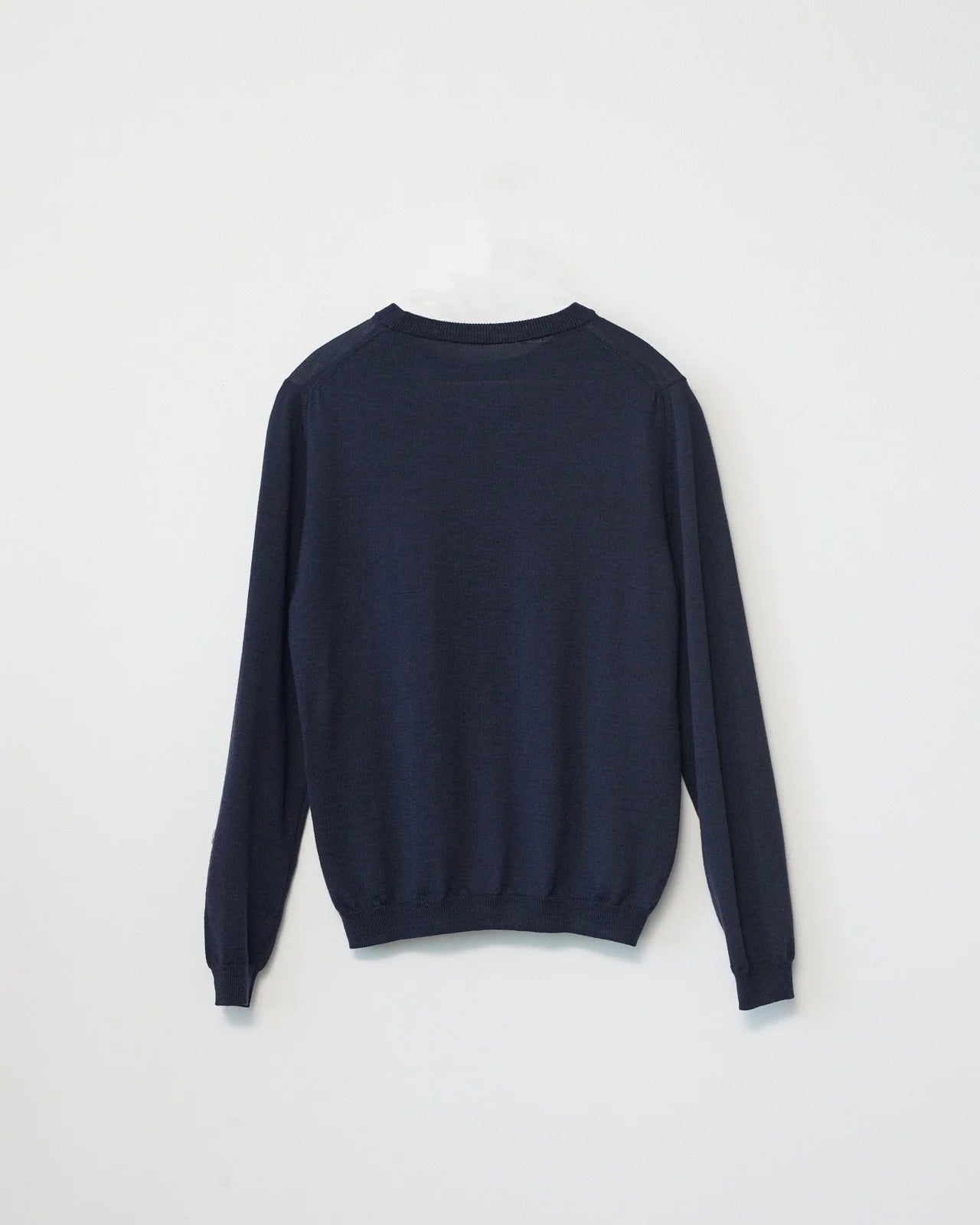 Soft Merino Wool Crew Neck, Navy