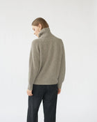Shetland Wool Turtleneck, Nature