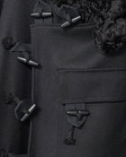 Hainsworth Wool Officer Coat, Black