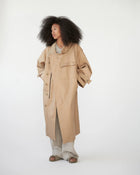 Water resistant Coat, Cool Beige