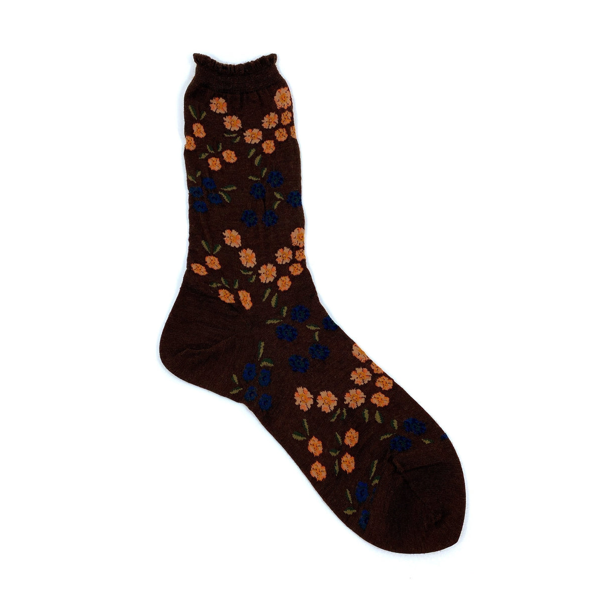 AM-825, Tiny Flowers, Brown