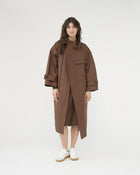 Water resistant Coat, Dusty Brown