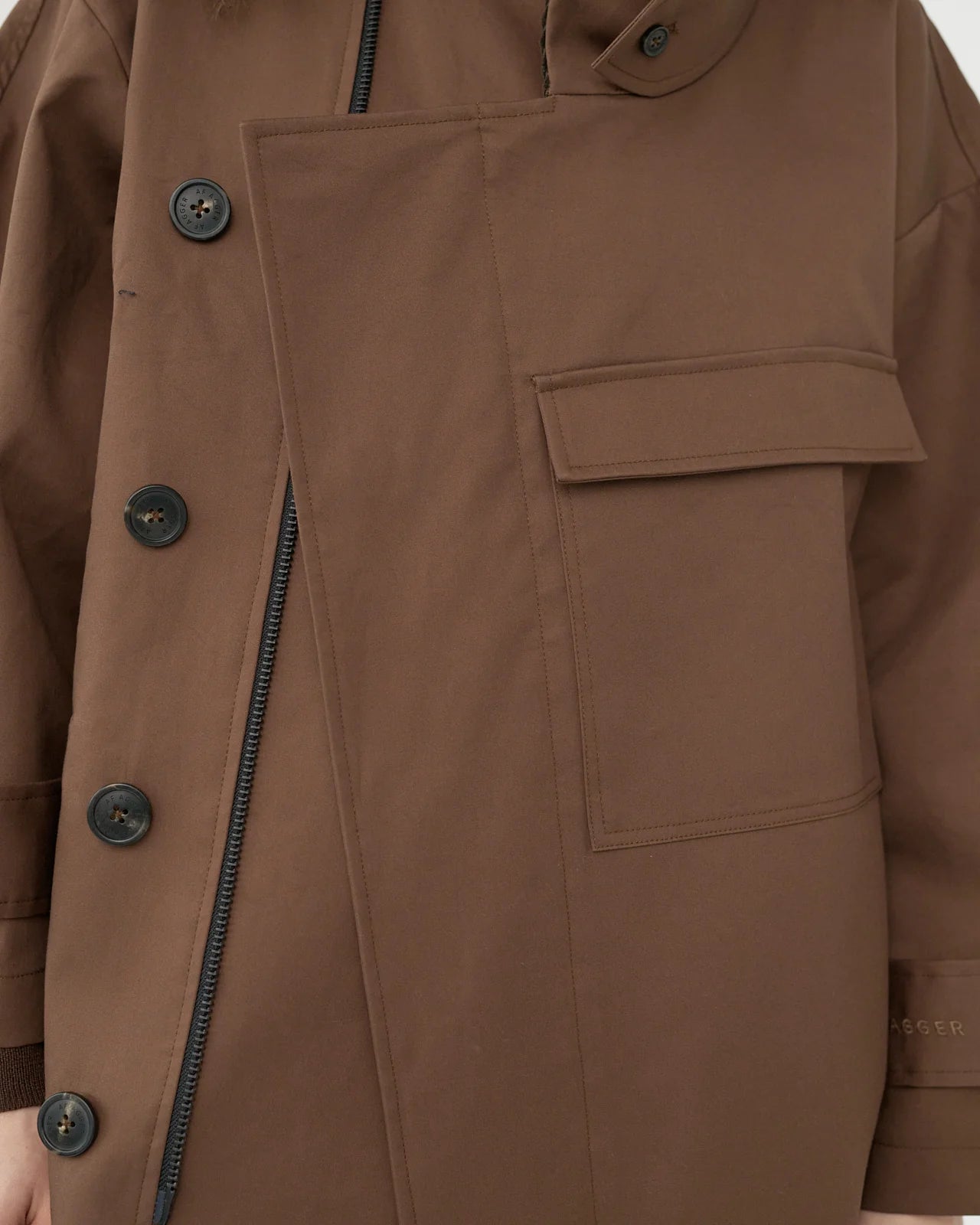 Water resistant Coat, Dusty Brown