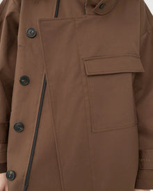 Water resistant Coat, Dusty Brown