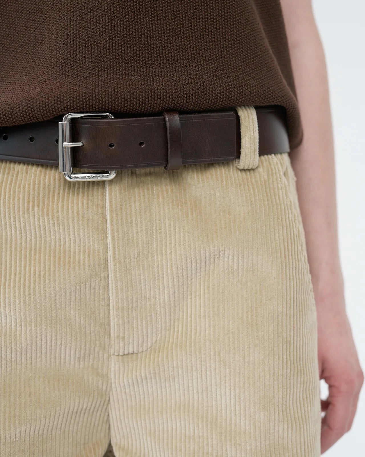 Wide Belt, Dark Brown