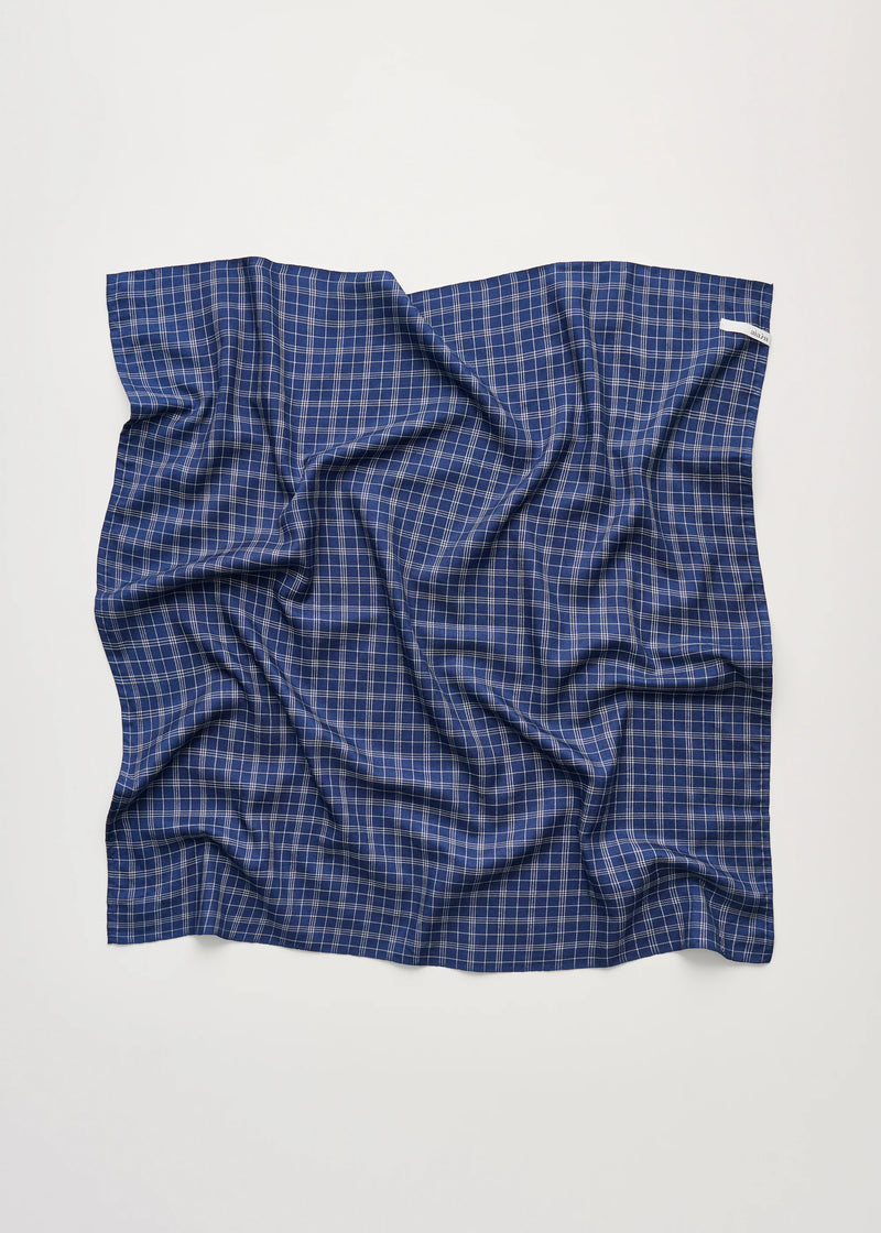 Colton Silk Scarf, Mix Navy