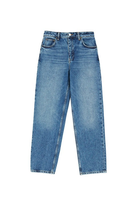 Allison Cropped Jeans, Slouchy Blue