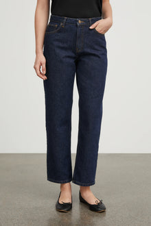 Allison Cropped Jeans, Indigo