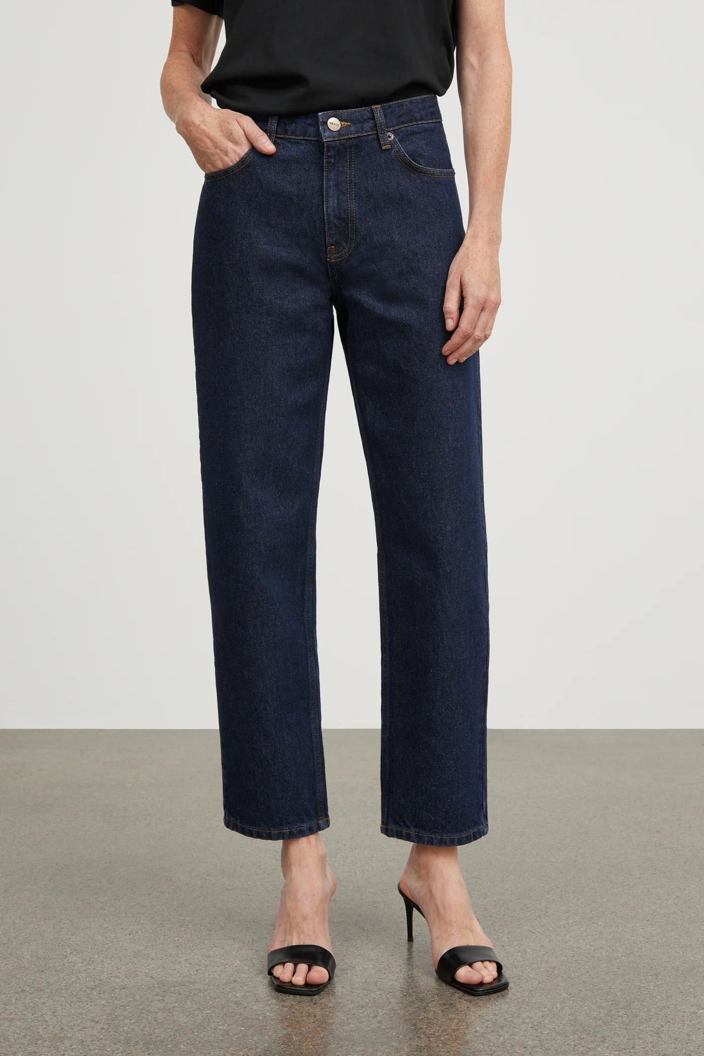 Allison Cropped Jeans, Indigo