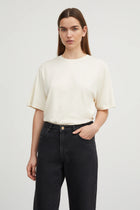 Andy Oversize Tee, Light Cream