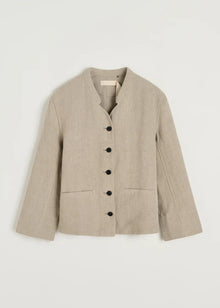 Angela Jacket Heavy Linen, Pure Natural