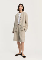 Angela Jacket Heavy Linen, Pure Natural