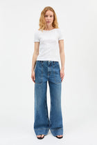 Anna Cap Sleeve tee, Optic White