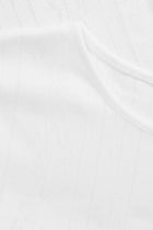 Anna Cap Sleeve tee, Optic White