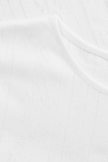 Anna Cap Sleeve tee, Optic White