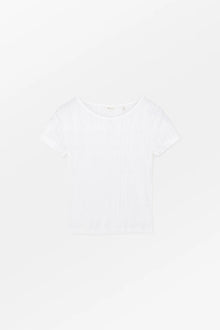 Anna Cap Sleeve tee, Optic White