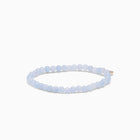 Aquamarin armbånd, 4mm