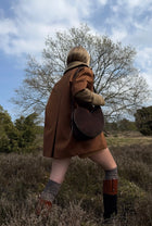 Short Mok Coat, Chocolate brown