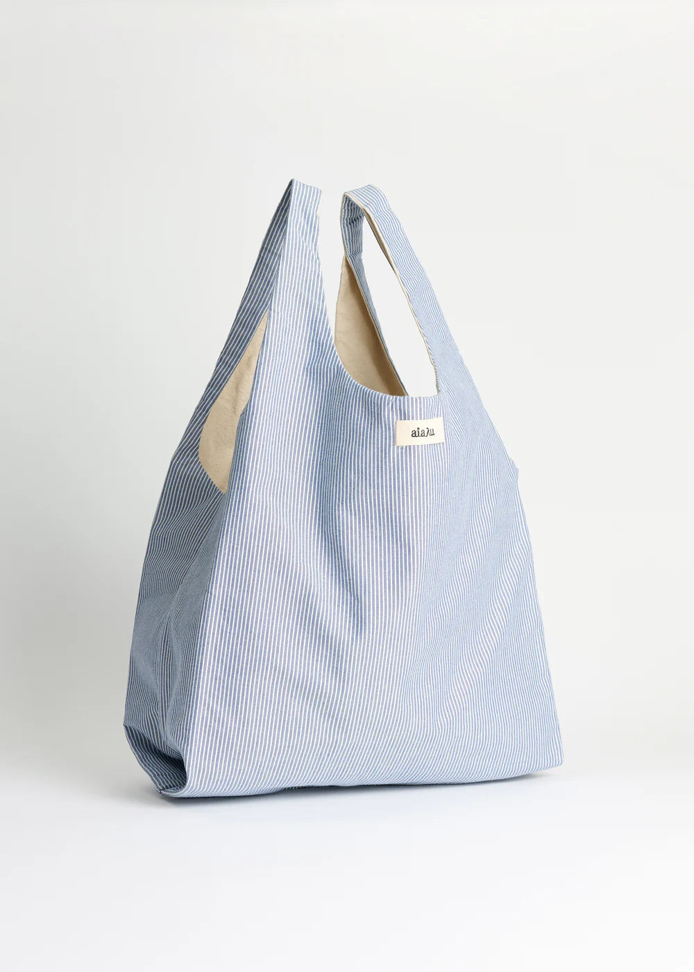 Bag striped medium, Mix Blue Boy