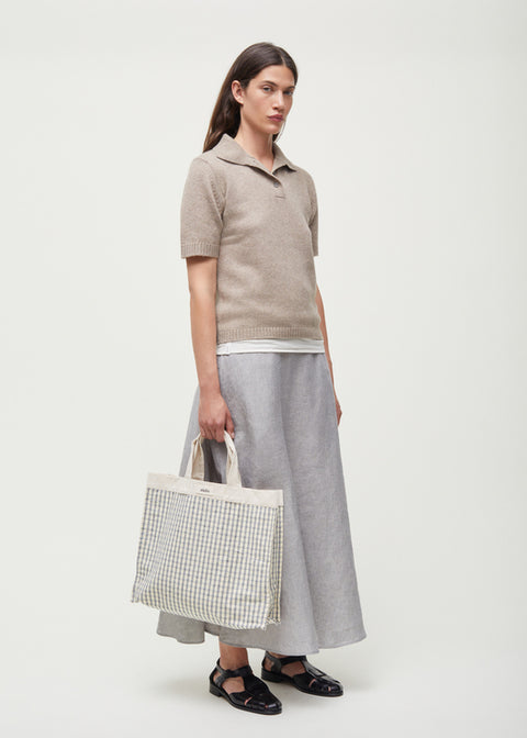 Bea Skirt Linen, Grey