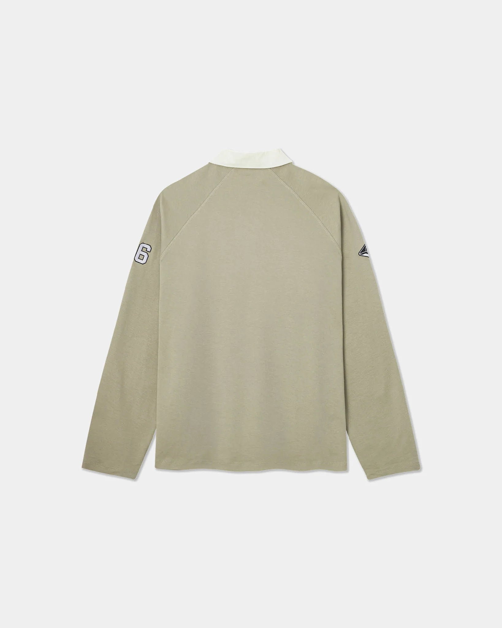 Oversize Long Sleeve Polo, Laurel Oak