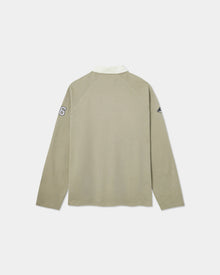 Oversize Long Sleeve Polo, Laurel Oak