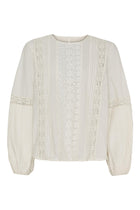 Jasmin LS Blouse, White Sand