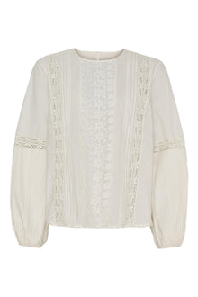 Jasmin LS Blouse, White Sand
