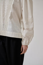Clover ls blouse, White Sand