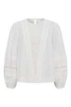Clover ls blouse, White Sand