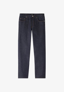 A.P.C. Fairfax Jeans Indigo selvedge denim med vidt ben