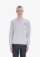 A.P.C. Standard Rue Madame sweatshirt gråmeleret på model