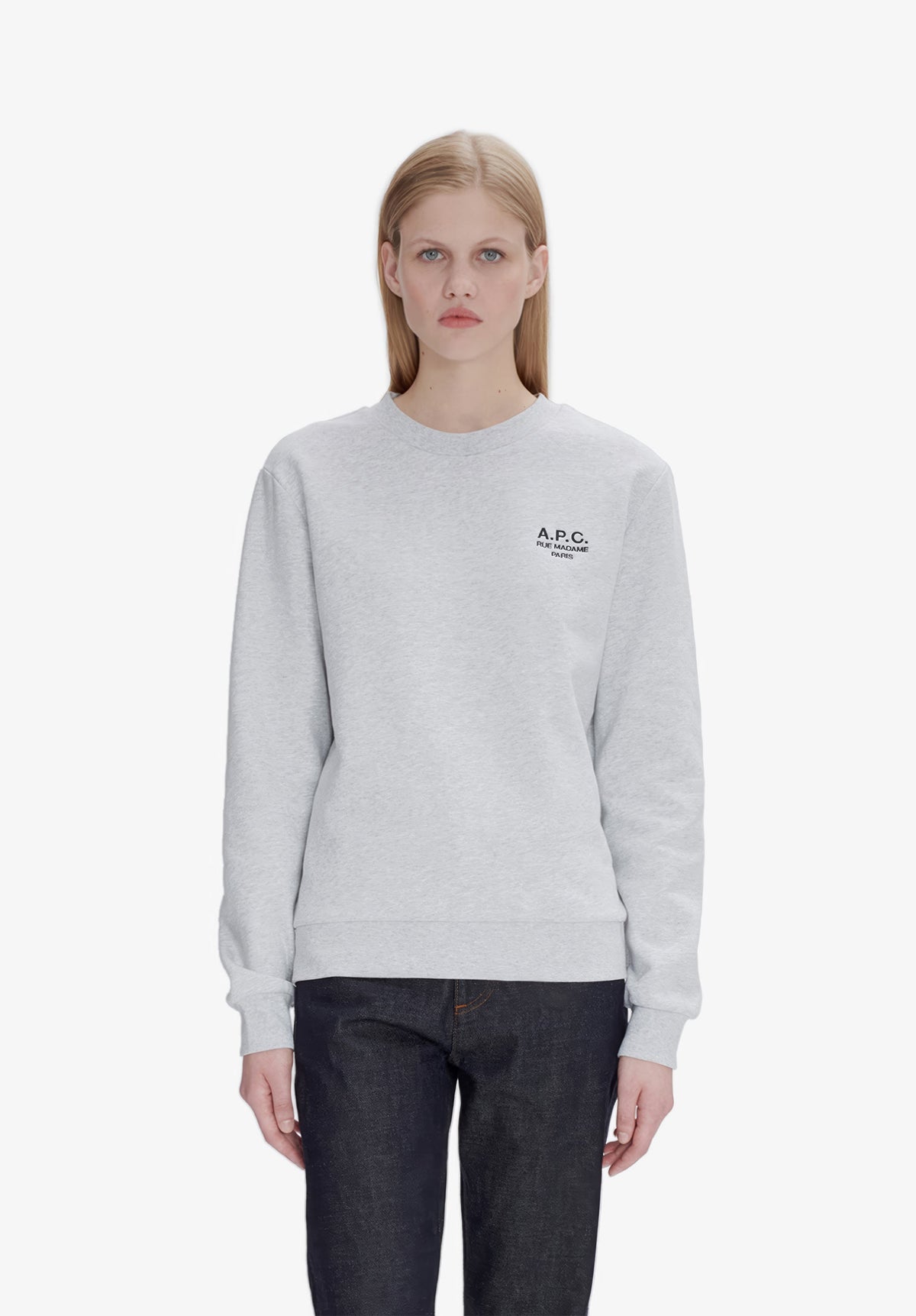 A.P.C. Standard Rue Madame sweatshirt detalje