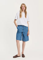 Carlo Denim Shorts, Clear Blue