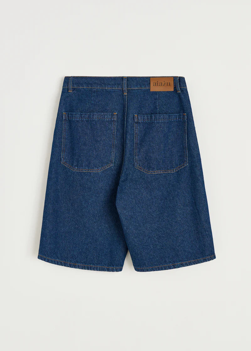 Carlo Denim Shorts, Mid Blue