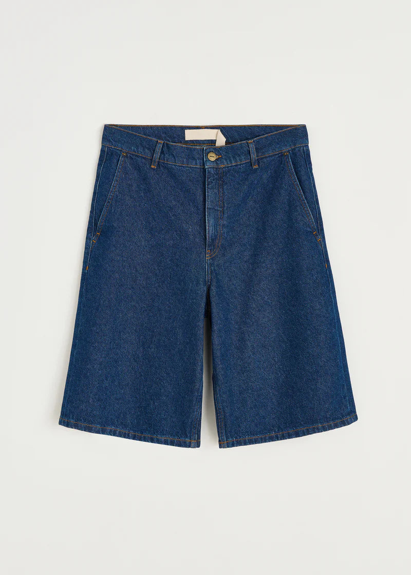 Carlo Denim Shorts, Mid Blue