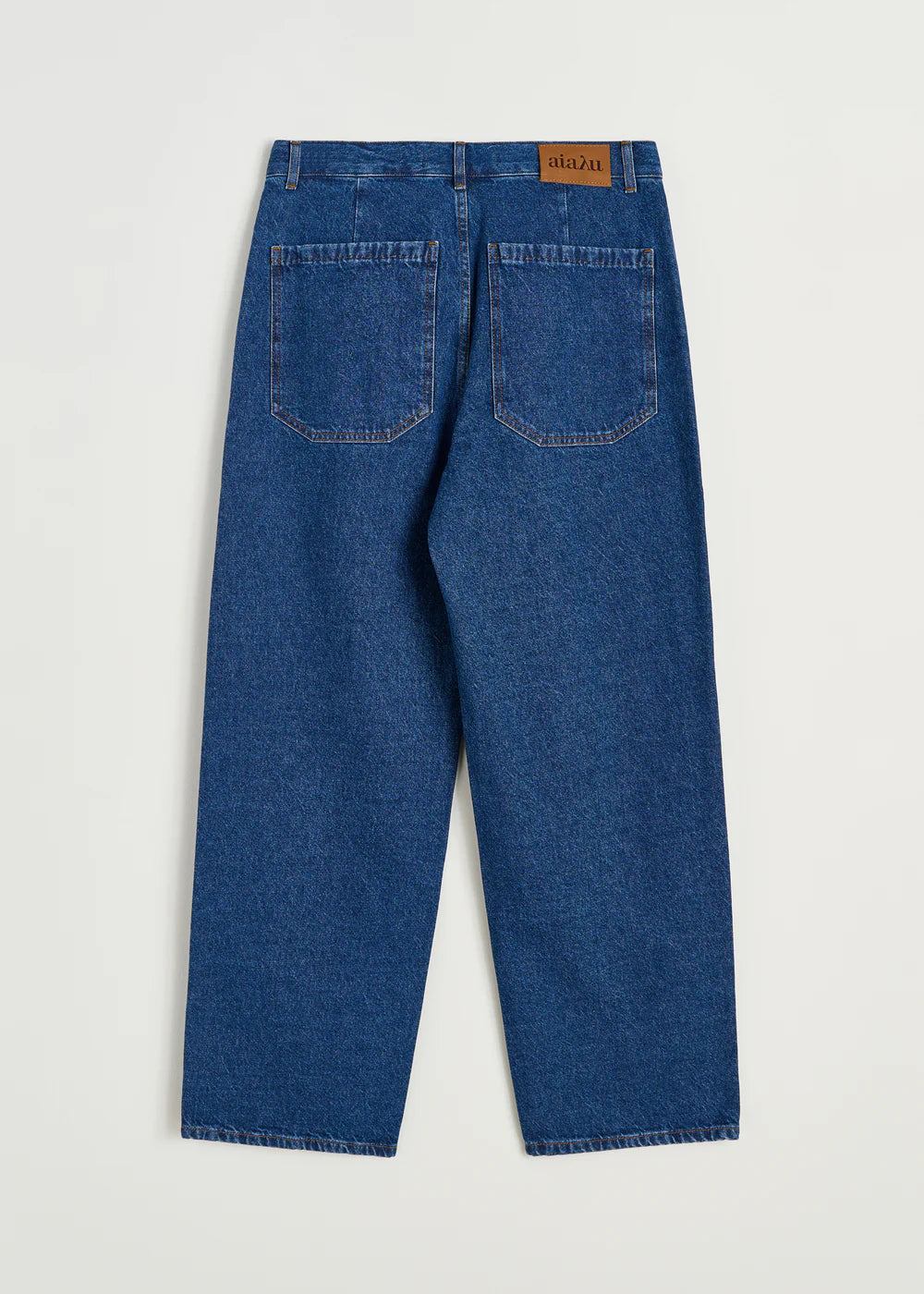 Carlo Midwaist Wide Jeans, Mid Blue
