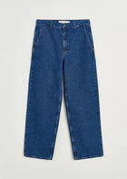 Carlo Midwaist Wide Jeans, Mid Blue
