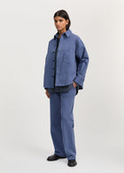 Casy Shirt Cotton 3164, Washed French Blue