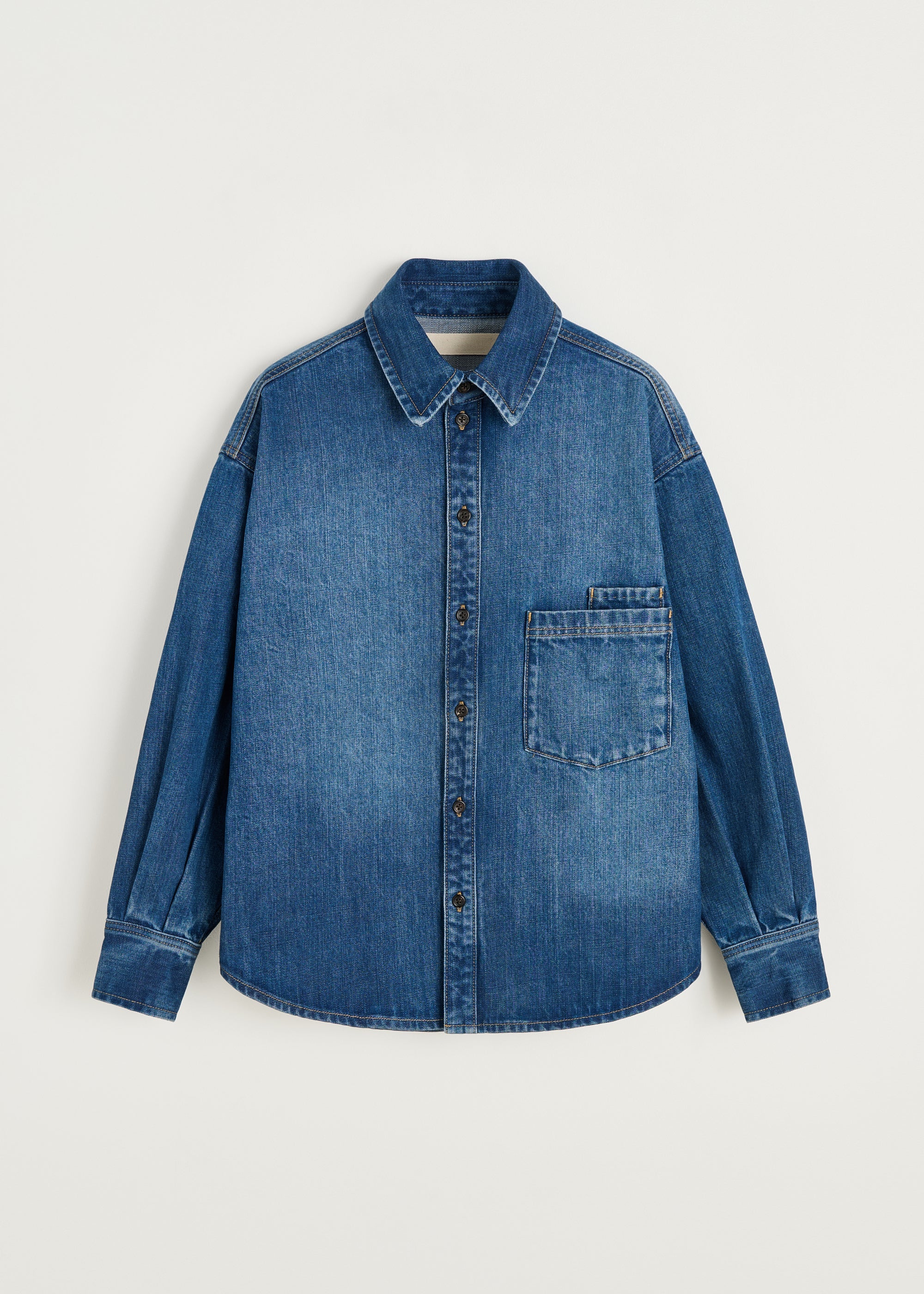 Casy Shirt Denim 3163, Worn Blue