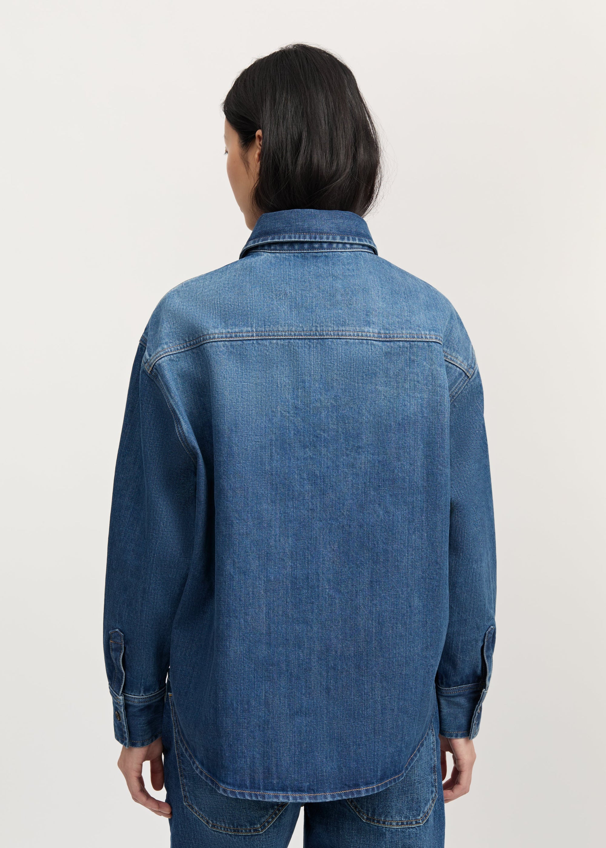 Casy Shirt Denim 3163, Worn Blue