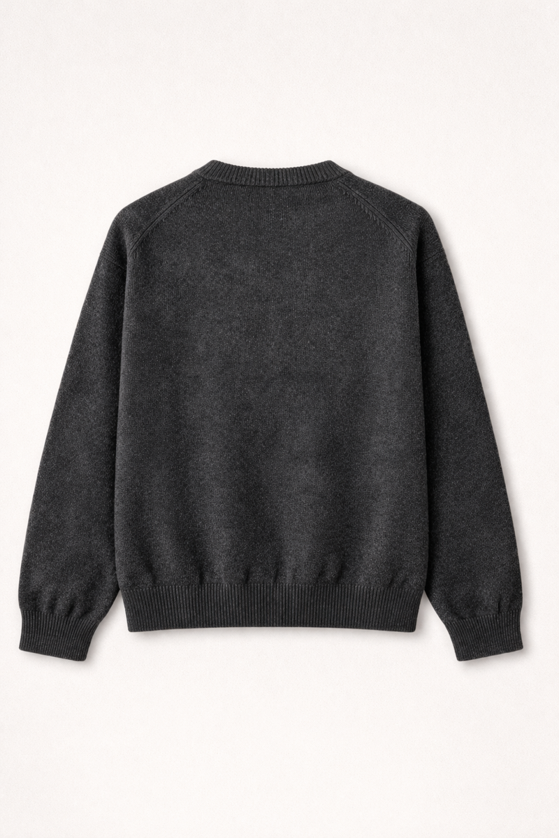 aeterna knit no.1, Dark Grey Melange