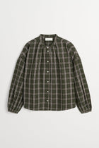 Skall Studio Cilla Shirt grøn og hvid ternet