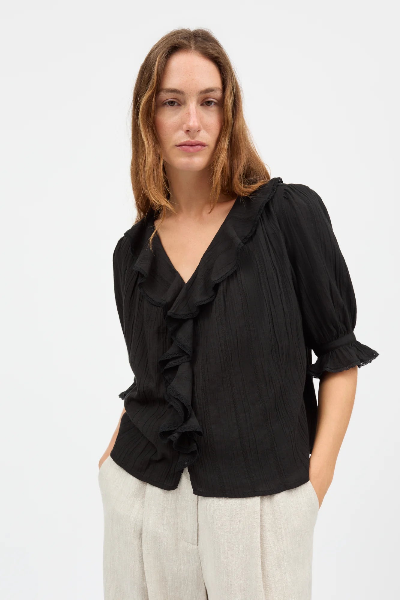 Clea Blouse, Black