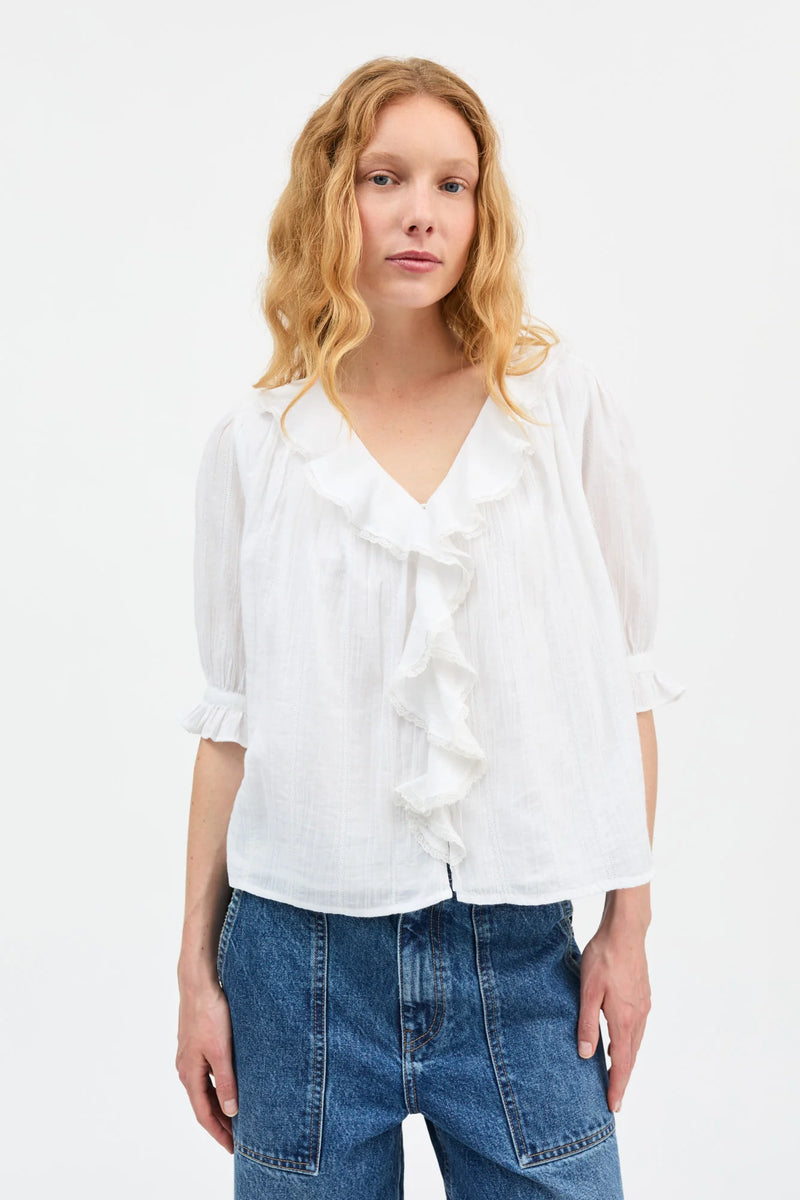 Clea Blouse, Optic White