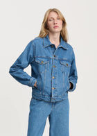 Cleo denim jacket, Clear Blue