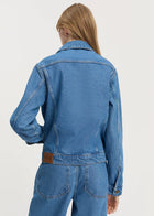 Cleo denim jacket, Clear Blue