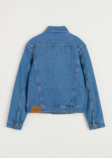 Cleo denim jacket, Clear Blue