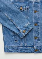 Cleo denim jacket, Clear Blue