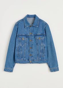 Cleo denim jacket, Clear Blue